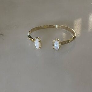 Kendra Scott Gold and White Opal Cuff Bracelet